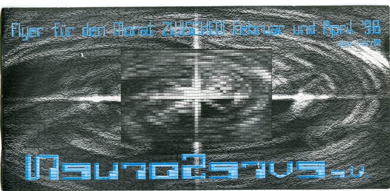 NeuroServe e.V. · Flyer für die Monate zwischen Februar und April 1998