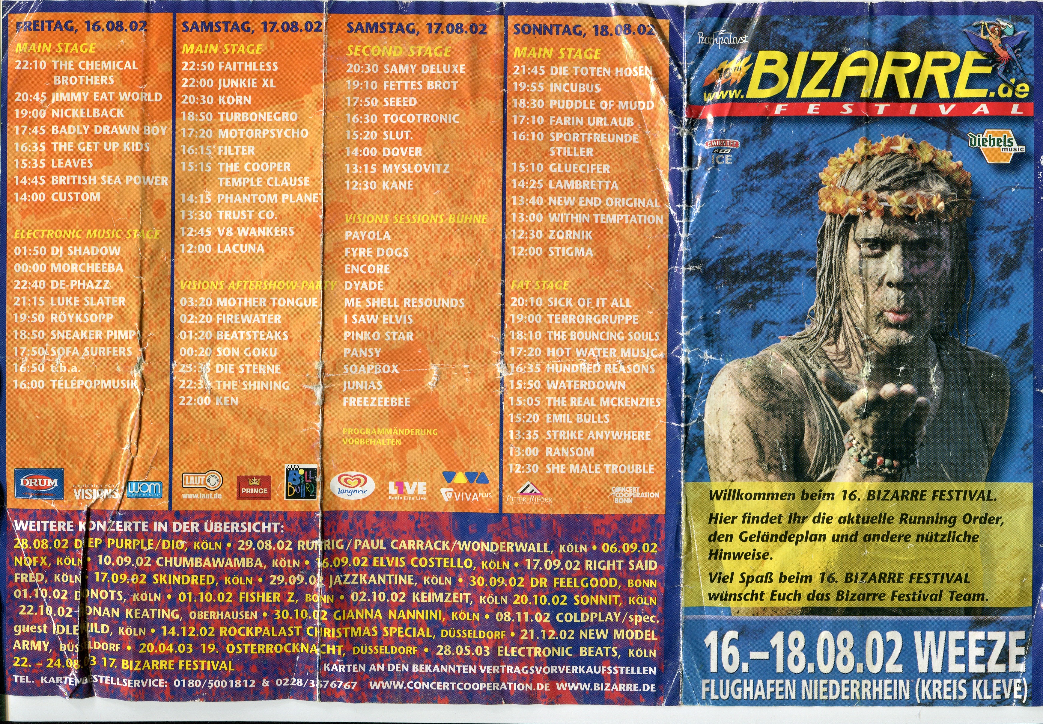 Bizzare Festival 2002 · Weeze · Vorderseite