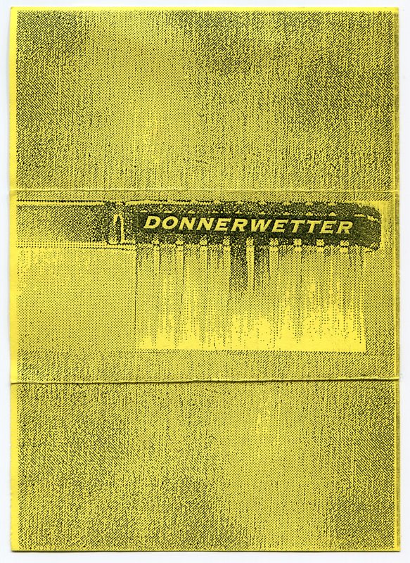 Donnerwetter · Vorderseite