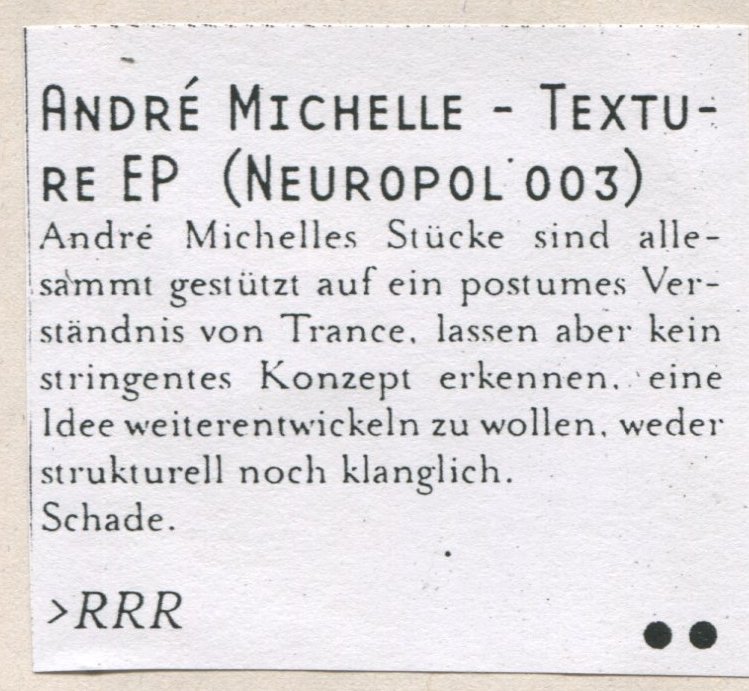 Pressekritik · Groove