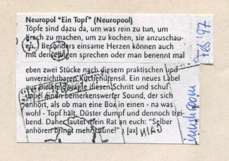 Mushroom 02.97 — Neuropol Ein Topf